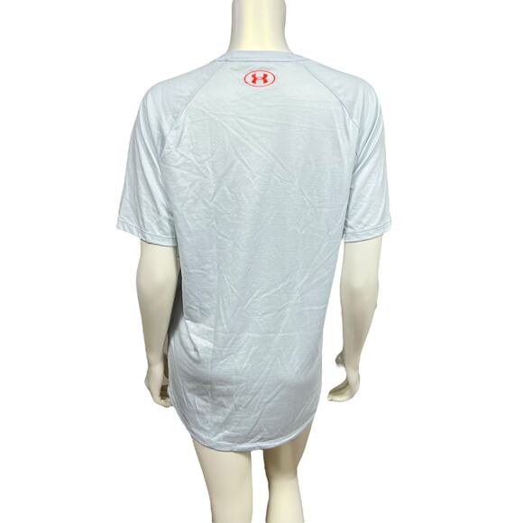 Men's Grey and Orange Under Armour T-Shirt – Good Condition - Picture 3 of 13